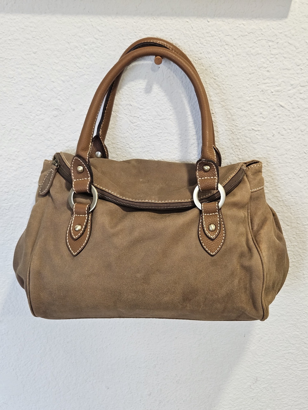 Vintage Coldwater Creek Slouchy Suede Satchel Bag